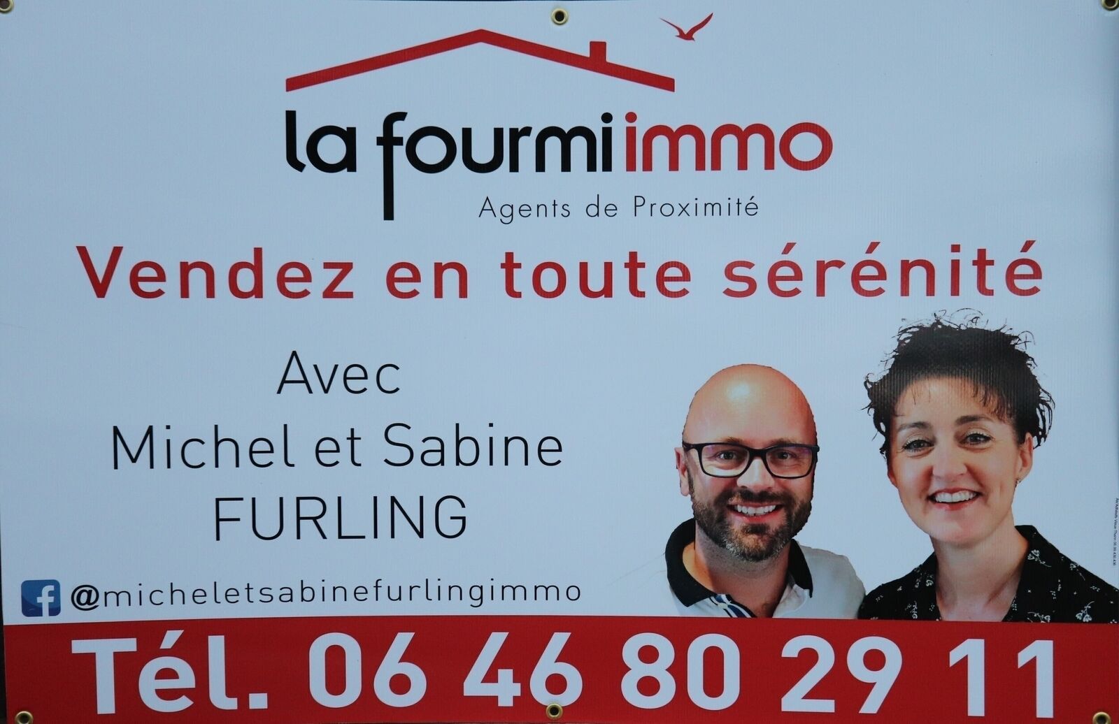 Maison plain-pied haut de 85m² sans vis-à-vis à Cernay - Panneau pub