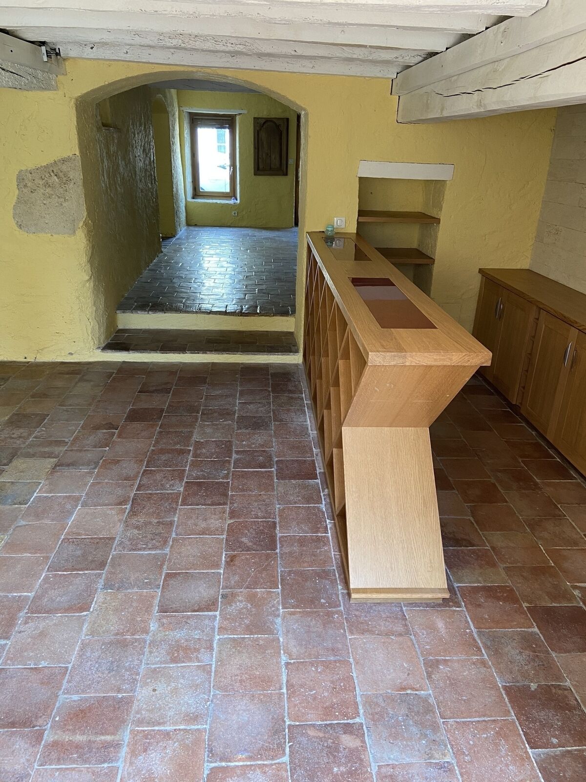 Maison en pierre - Bar entree