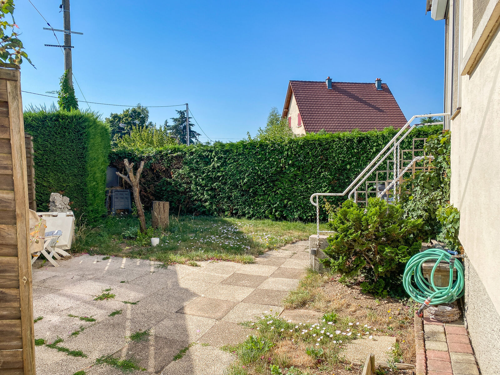 Charmante maison mitoyenne dans un agréable quartier à Cernay - Jardin