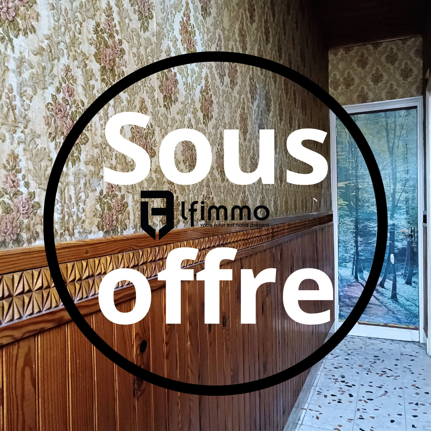 Maison de ville 130m² , Investisseurs  - Noir cercle avec ustensiles restaurant logo