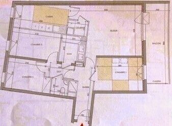 F4 traversant + balcon + garage - Plan appartement f4  petites fermes 20230520