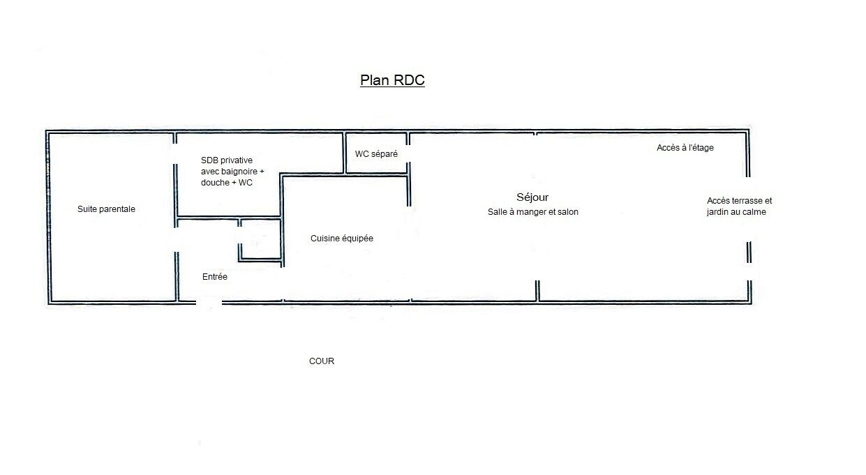 --"Vendu"-- - Plan rdc