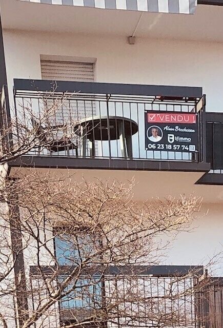 F3 : 2 balcons, garage double. - Panneau vendu eckbo bois romain f3 chenaie  20240203