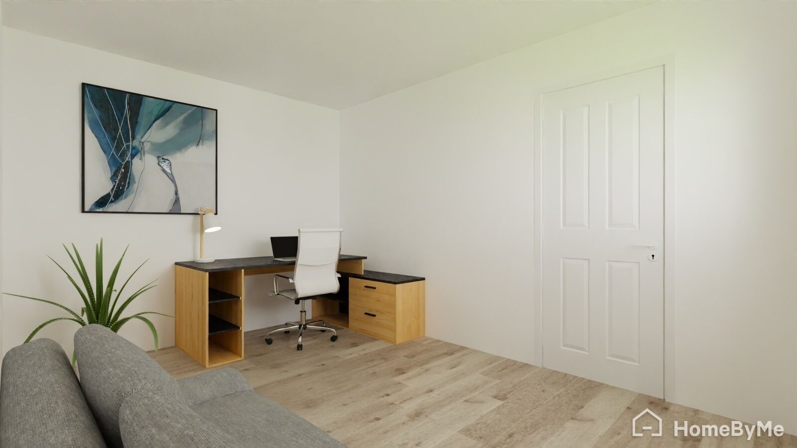 Maison mitoyenne 4 pièces et 84m² - Bureau - sous-sol