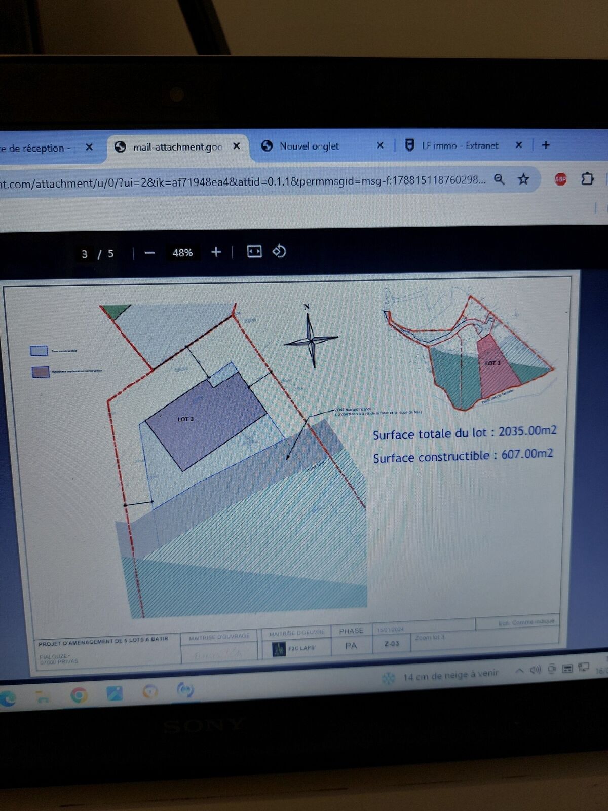 Privas-(07000)-Terrain à bâtir pour la réalisation de 5 villas  - 17054097645963666233641966376113
