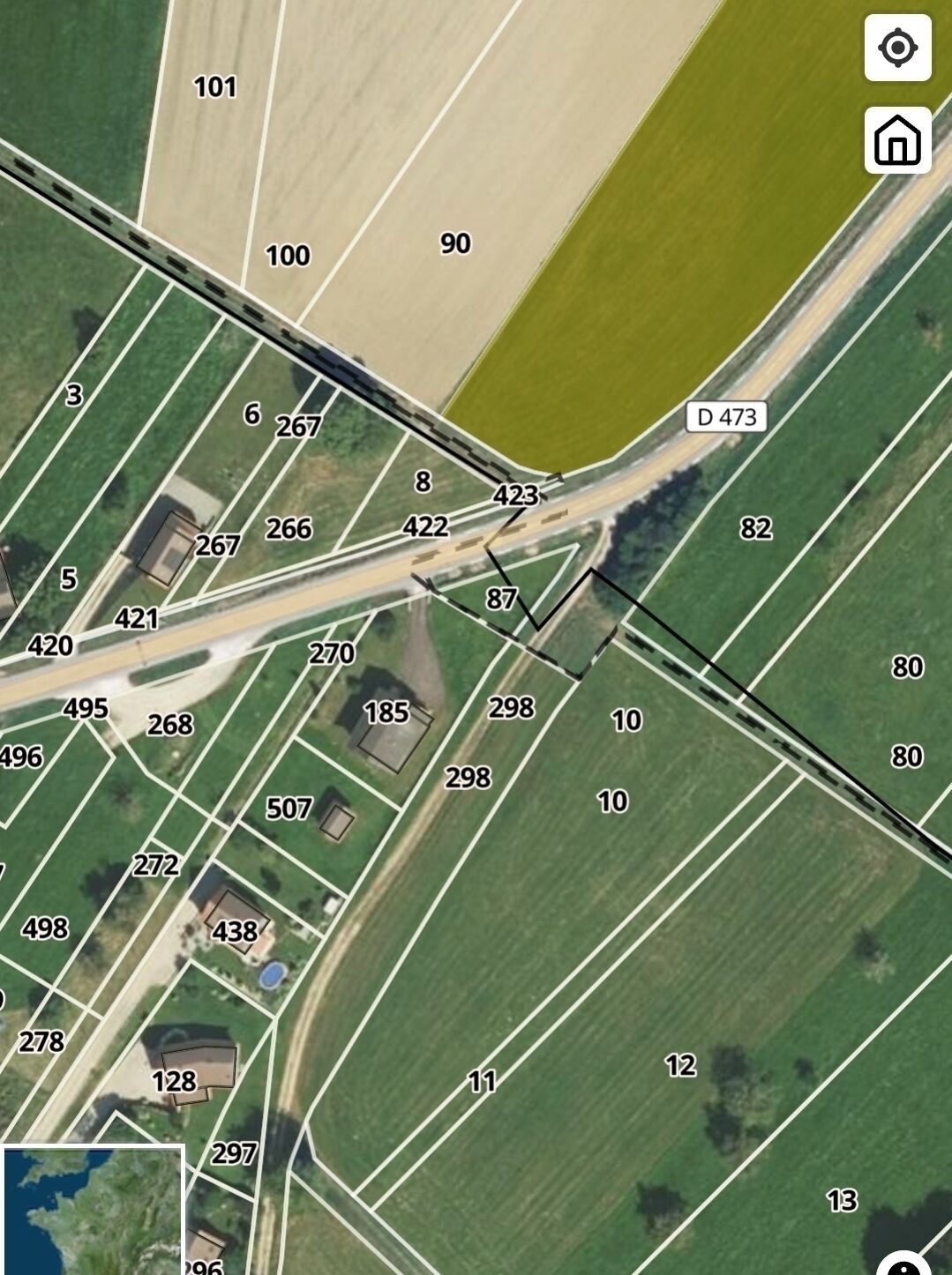 Stéphane LF immo. Terrain à batir 12 ares à Liebsdorf 68480. - Screenshot 20240225 094828 chrome