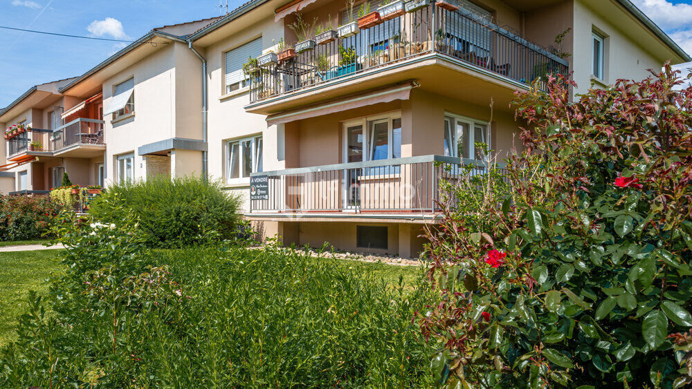 F5 de 104 m² vous offre 3 chambres 2 balcons cave garage double  - Terrasse 1  f5  rdc  oberhausbergen  20240514