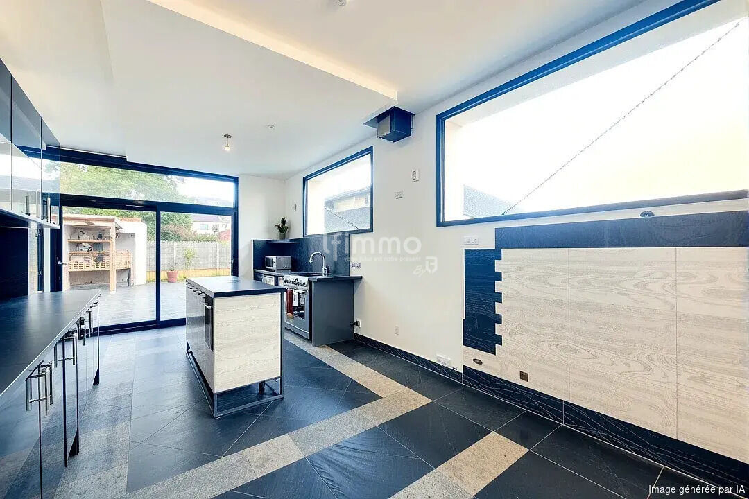 Maison spacieuse et contemporaine dans un quartier résidentiel. - Ia generated 1759244832