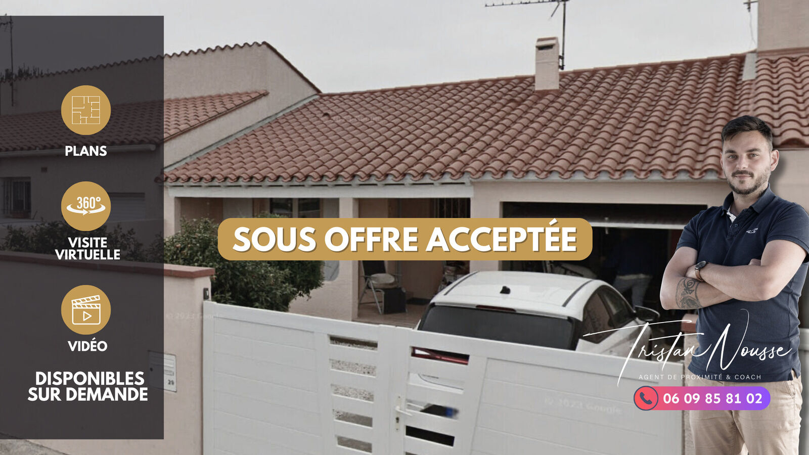 Maison 2 faces - 65 m2 - 2 chambres - Saint Laurent de la Salanque - Visite virtuelle - compte-rendus - multidiffusion - drône - photos hd - reportages complets  bannières youtube -6