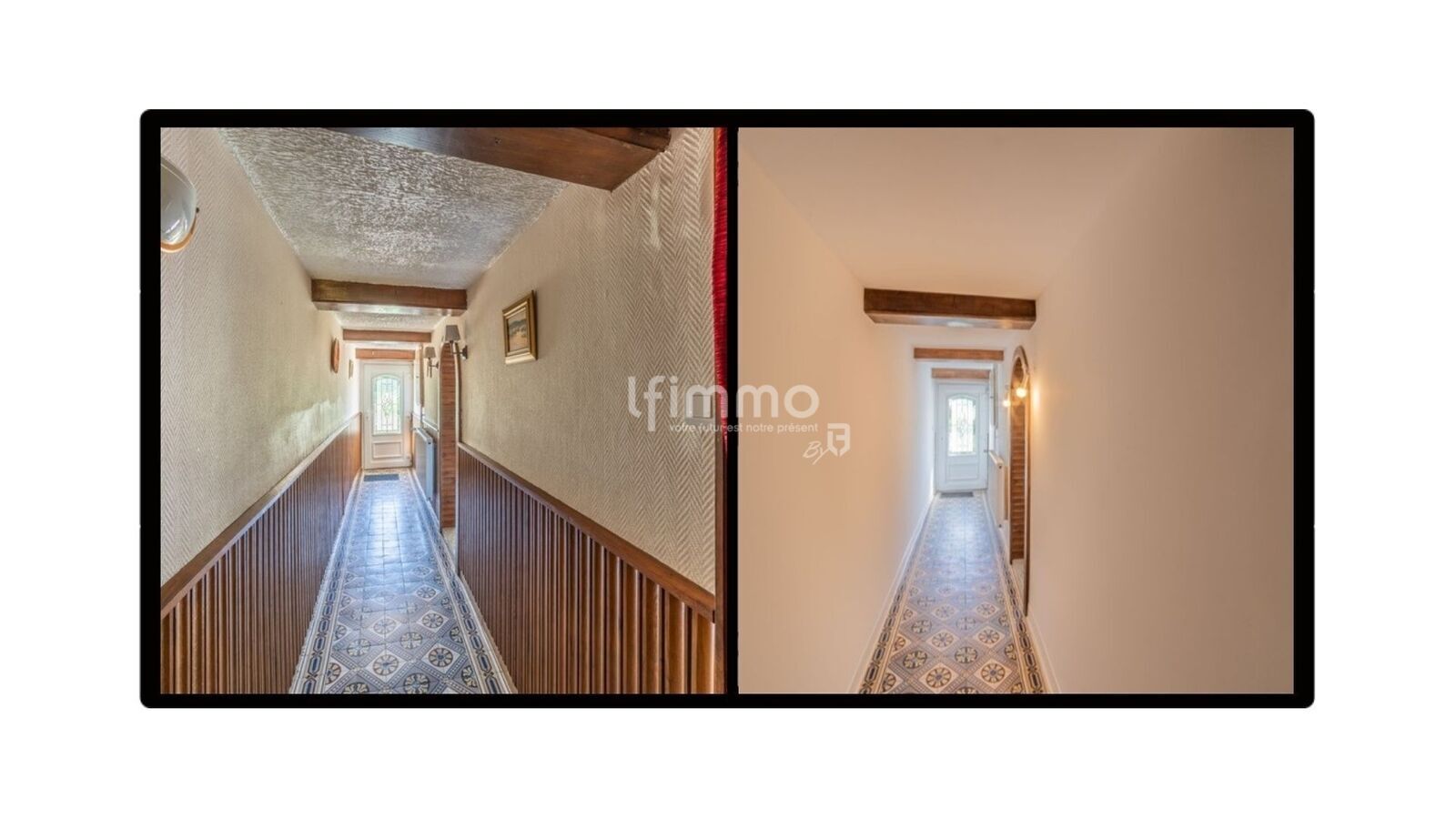 Grande Maison Familiale, avec Dépendances, en Pleine Campagne. - Entrée av - après