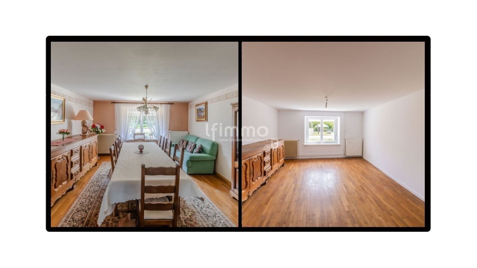 Grande Maison Familiale, avec Dépendances, en Pleine Campagne. - Pièce principale avant - après 2