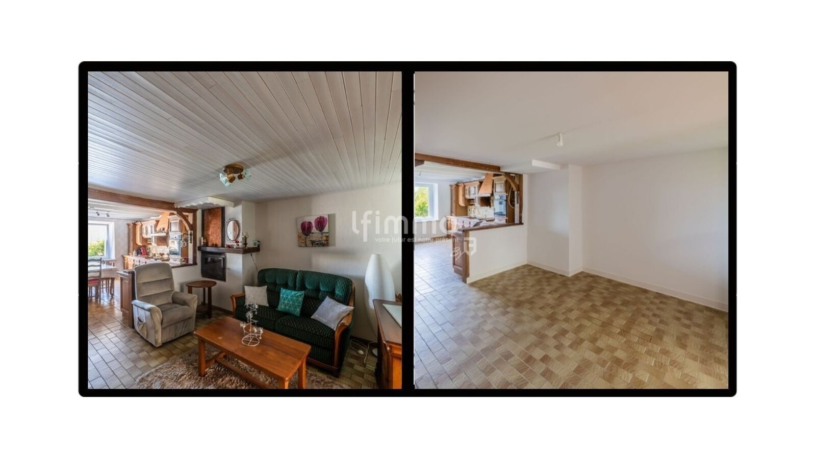 Grande Maison Familiale, avec Dépendances, en Pleine Campagne. - Vers la cheminée av - ap