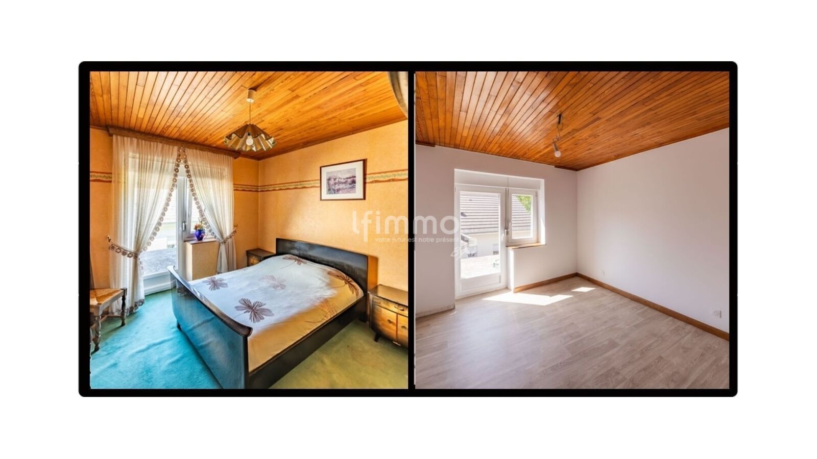 Grande Maison Familiale, avec Dépendances, en Pleine Campagne. - Chambre terrasse av - ap