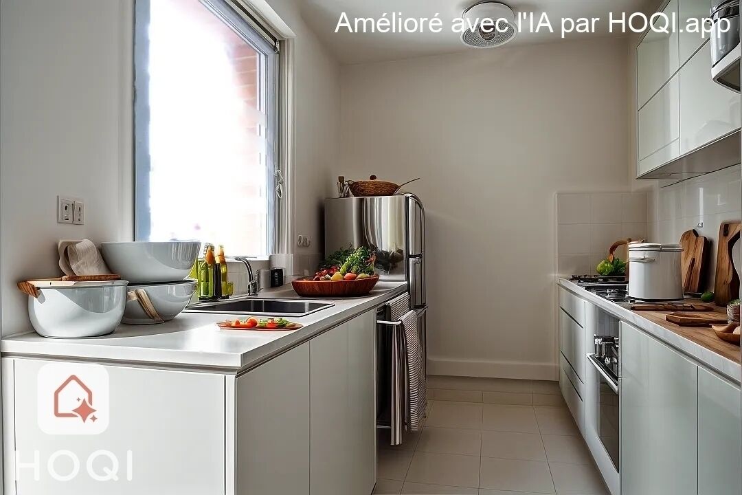 62300 Lens - Appartement T2 avec balcon, garage et place de parking - Cuisine