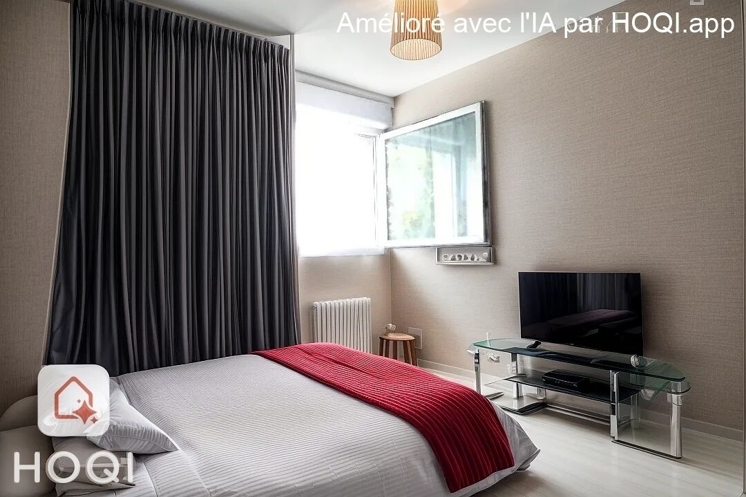 62300 Lens - Appartement T2 avec balcon, garage et place de parking - Chambre