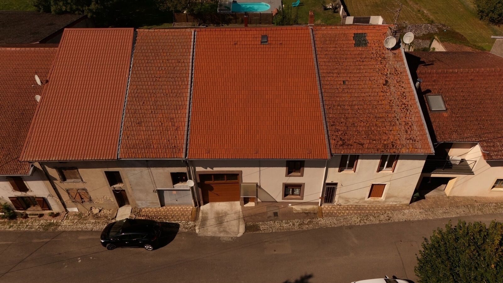 Coquette Maison de Village proche Morhange. - Drone 1