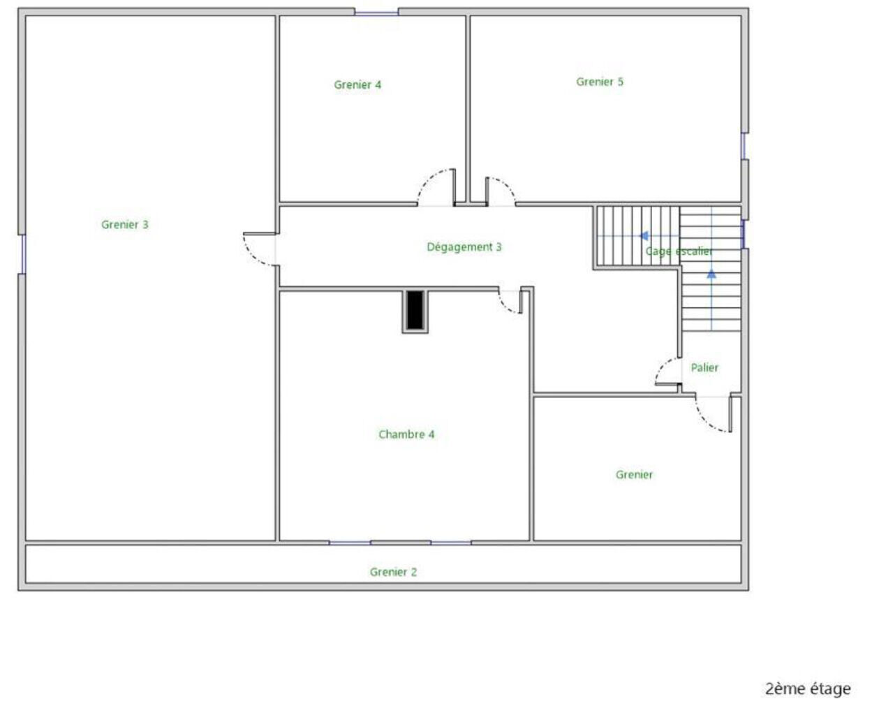 Maison 299m² au sol à rénover - 2ème étage