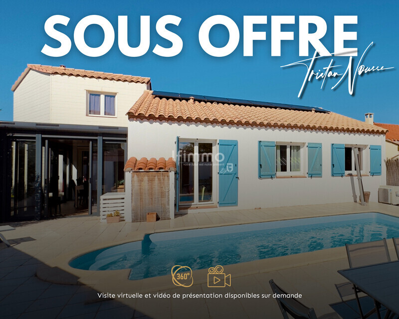 Maison 155 m2 - 3 faces - 5 chambres - Piscine - Alenya - Seris