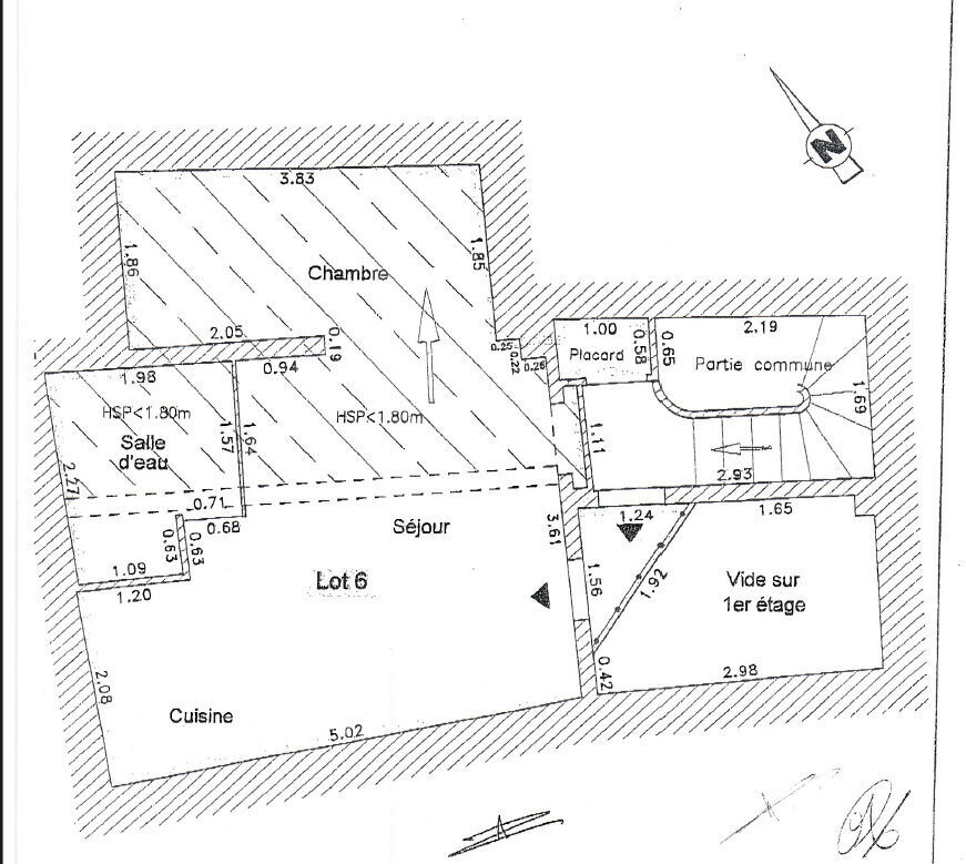 Lot de trois appartement  - Studio 3 ème étage