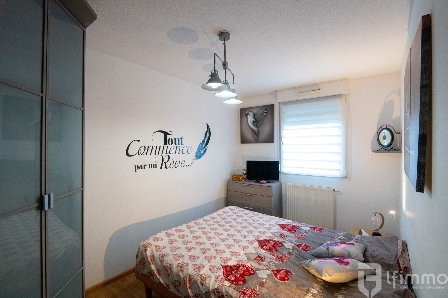 Chaleureux 4 pièces de 82 m² env. en rez-de-jardin - Chambre