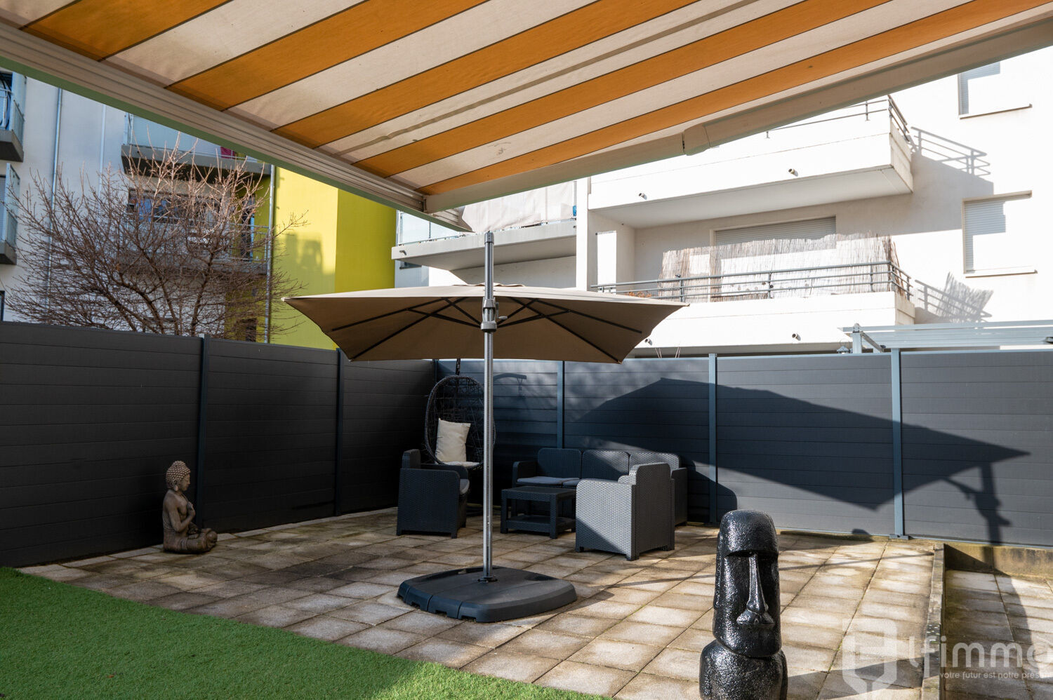 Chaleureux 4 pièces de 82 m² env. en rez-de-jardin - Jardin