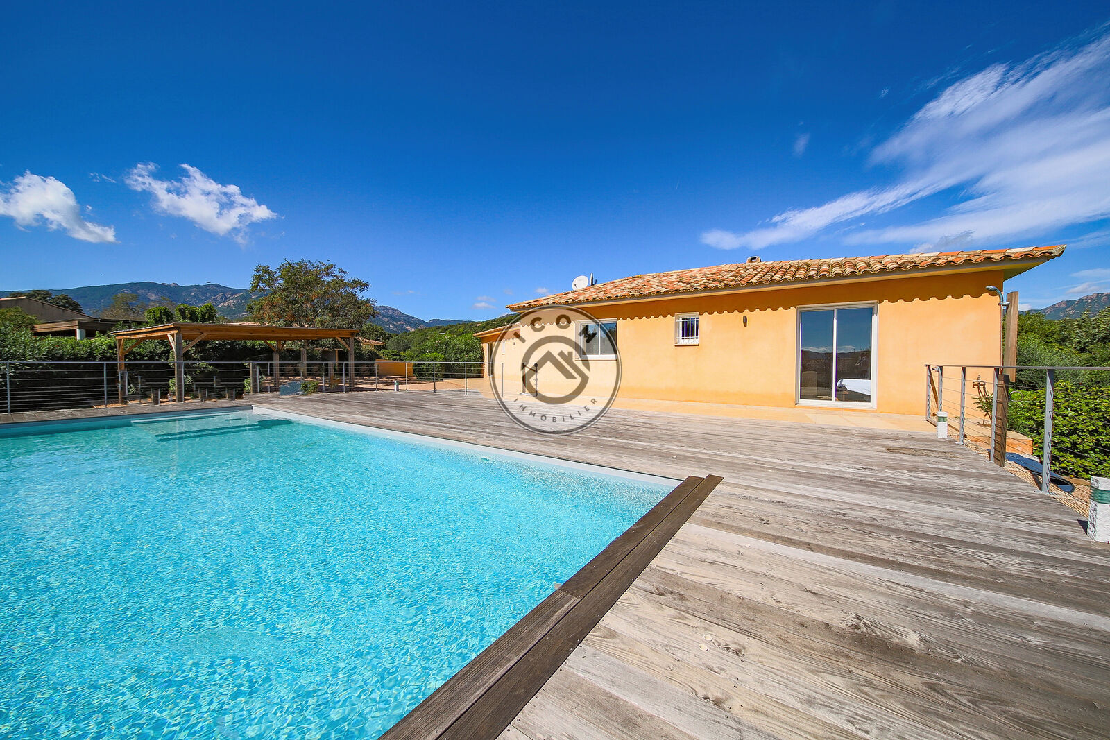 Propriété avec vue montagne et fort potentiel locatif - Vue piscine