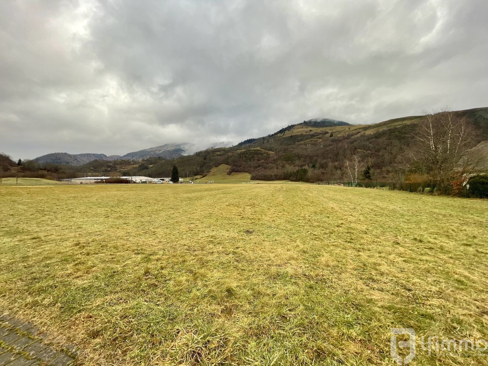 Bâtiment industriel de 1400 m2 sur 257 ares de terrain - Terrain extérieur environ 2,57 hectares