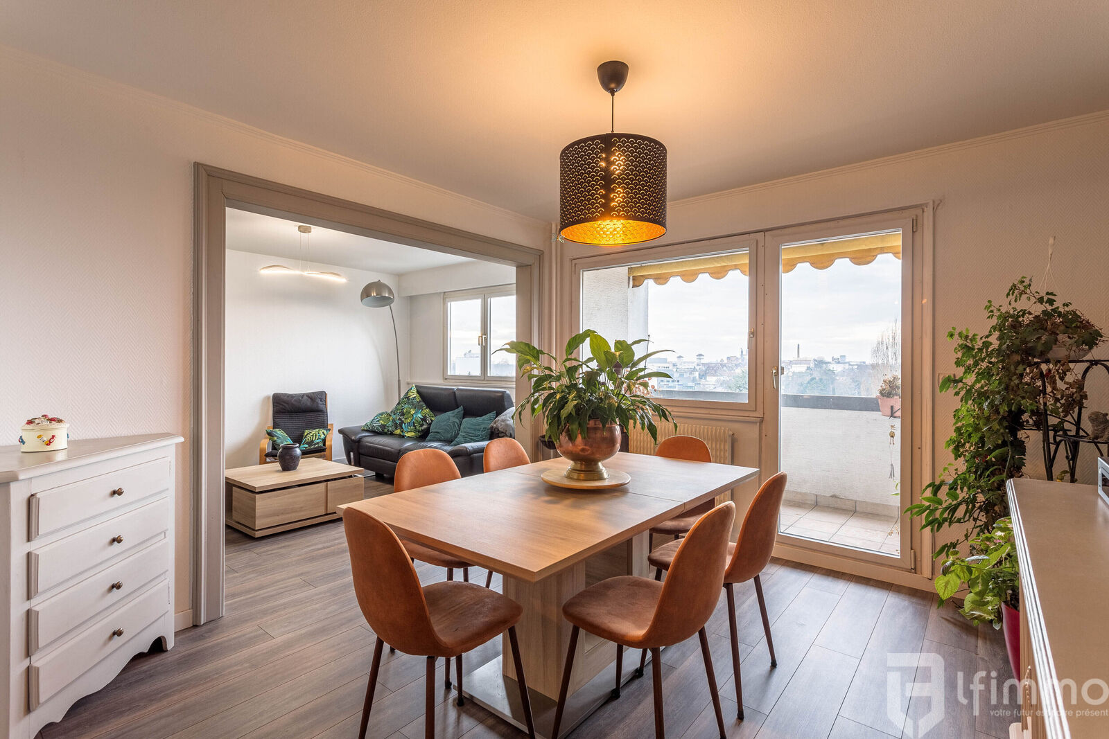 TB F5 Etage élevé,  balcon, 3 chambres, cave, garage  - Sejour 2  f5 rb