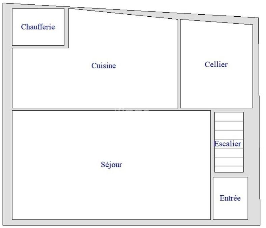 Maison de village - Plan rdc