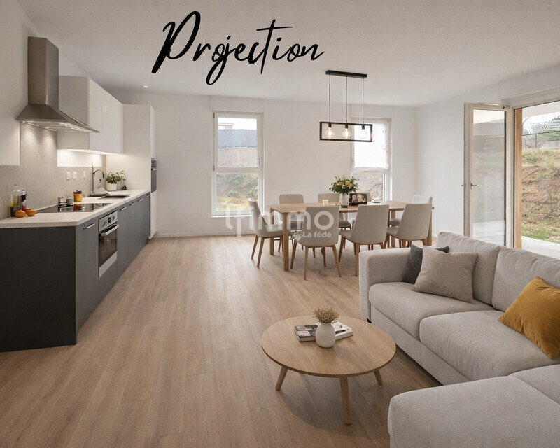 Appartement 3pièces en Rez-de-jardin Haut de gamme à Barr - Projection  4 