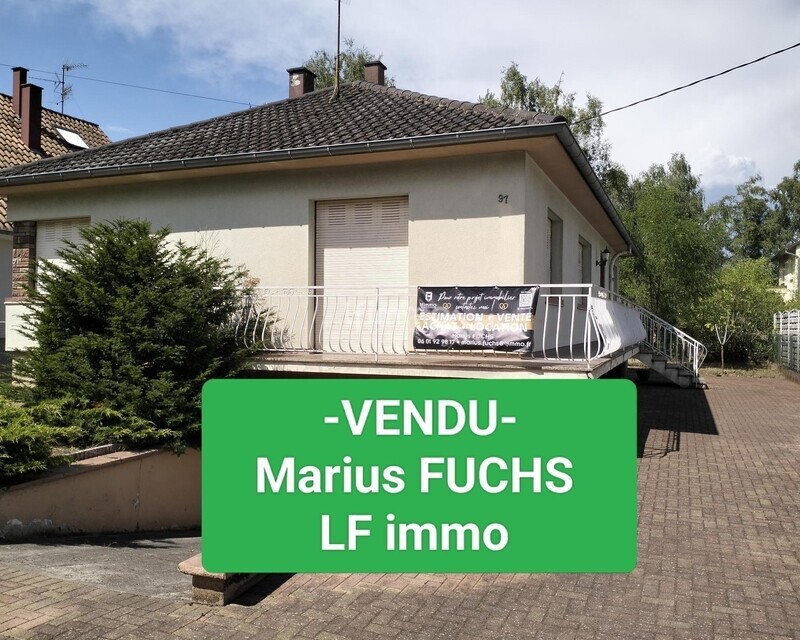 Plain pied d'environ 106 m2 habitables, sur 5.13 ares - Vendu