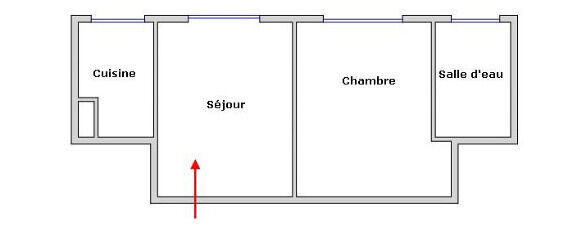Appartement 2 pièces - Plan