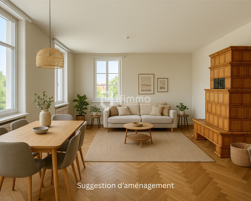 Sous compromis : Appartement de réception dans une maison de maître - Salon - suggestion d aménagement