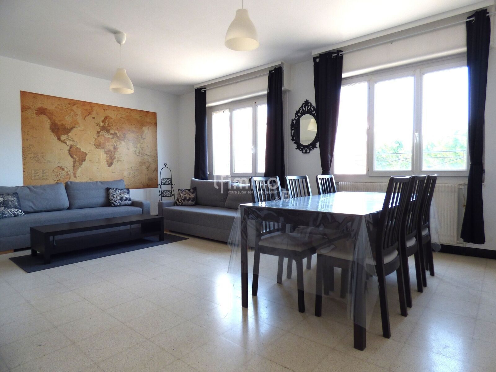 62223 - Saint-Laurent-Blangy - T4 meublé avec terrasse et garage - Séjour 2