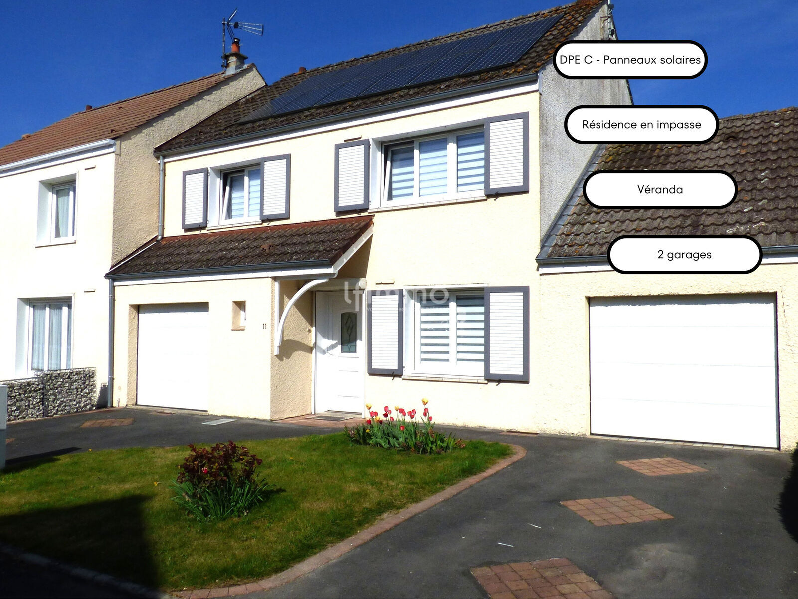 62000 Dainville - Maison 4 chambres - 101 m² - 2 garages - Façade dainville  3