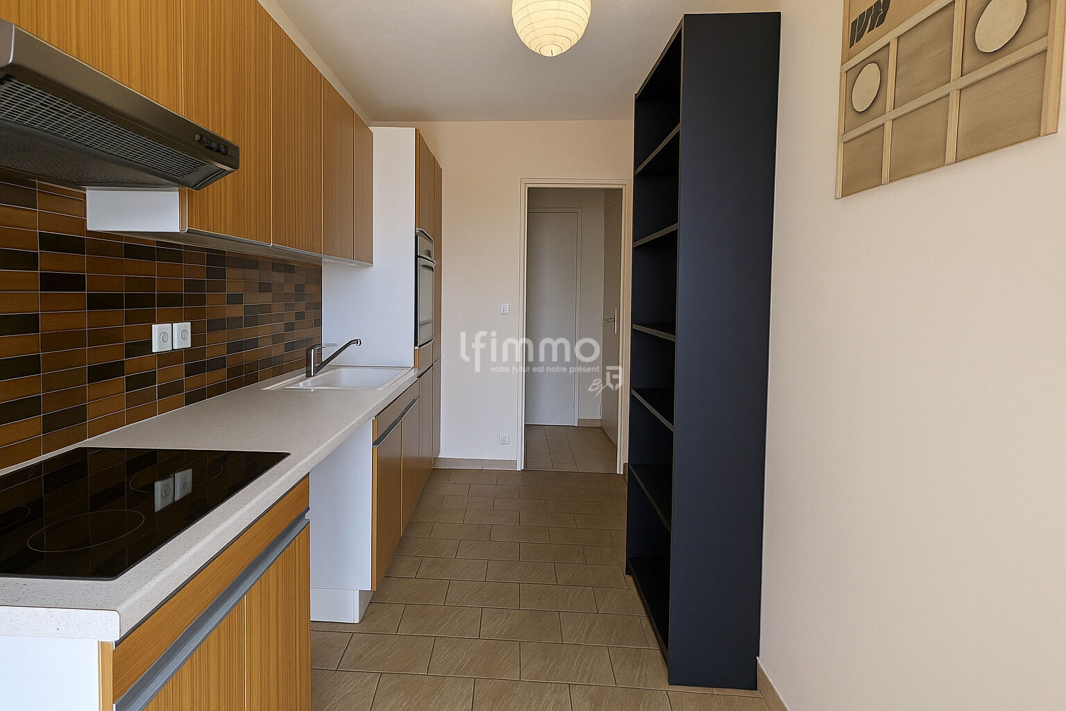 Quartier Méditerranée / Antigone- T2 de 49 m²  - Cuisine vide