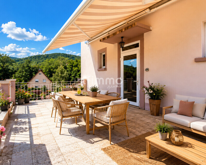 Demeure d'époque sur terrain de 1700m² - Buhl terrasse suggestion
