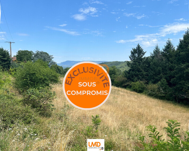 Terrain constructible de 2 536 m² – Mercuer - Terrain c sous compromis
