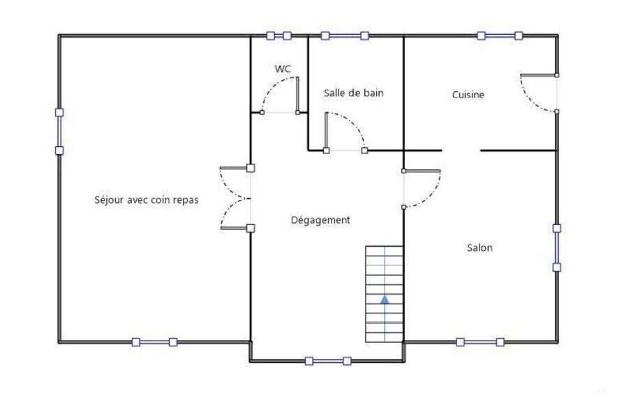 Maison 7 pièces 170 m² - Plan 1er etage