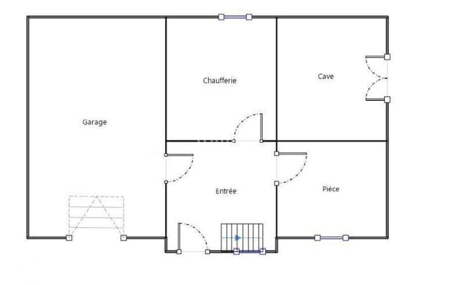 Maison 7 pièces 170 m² - Plan rdc