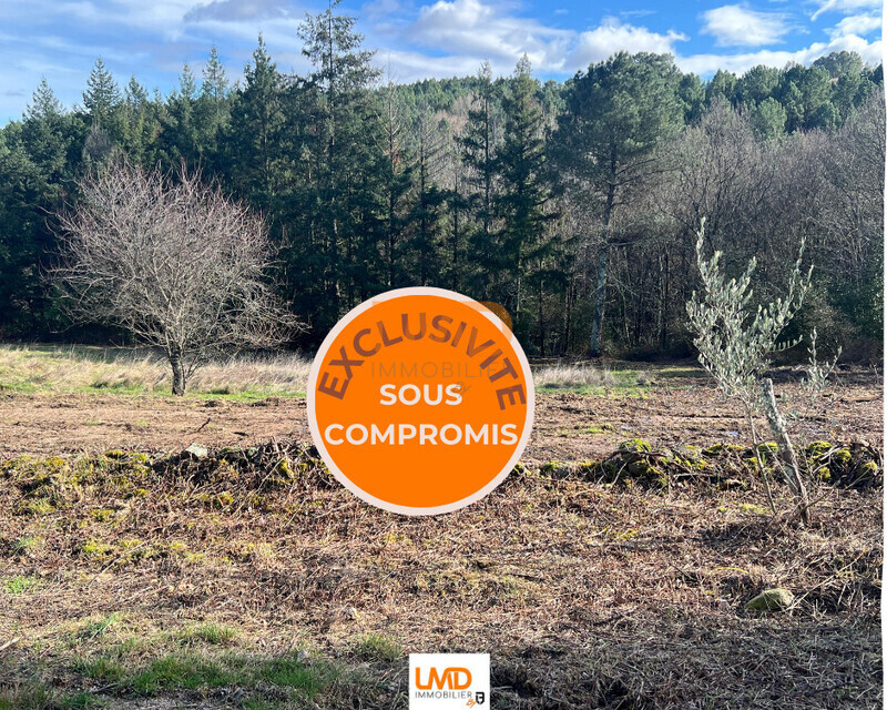 Terrain constructible de 2 162m² – Mercuer - Terrain b sous compromis