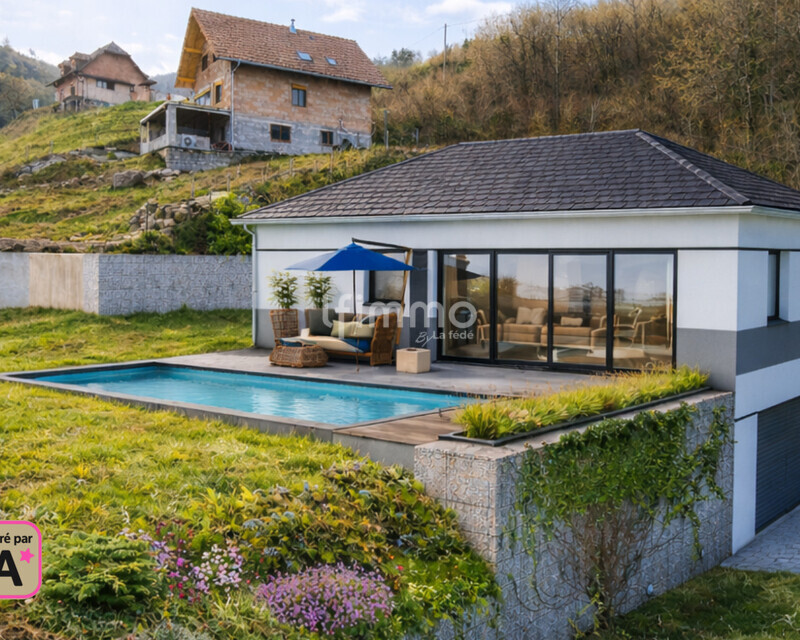 Terrain libre de constructeur de 550m²  - Vue maison ete