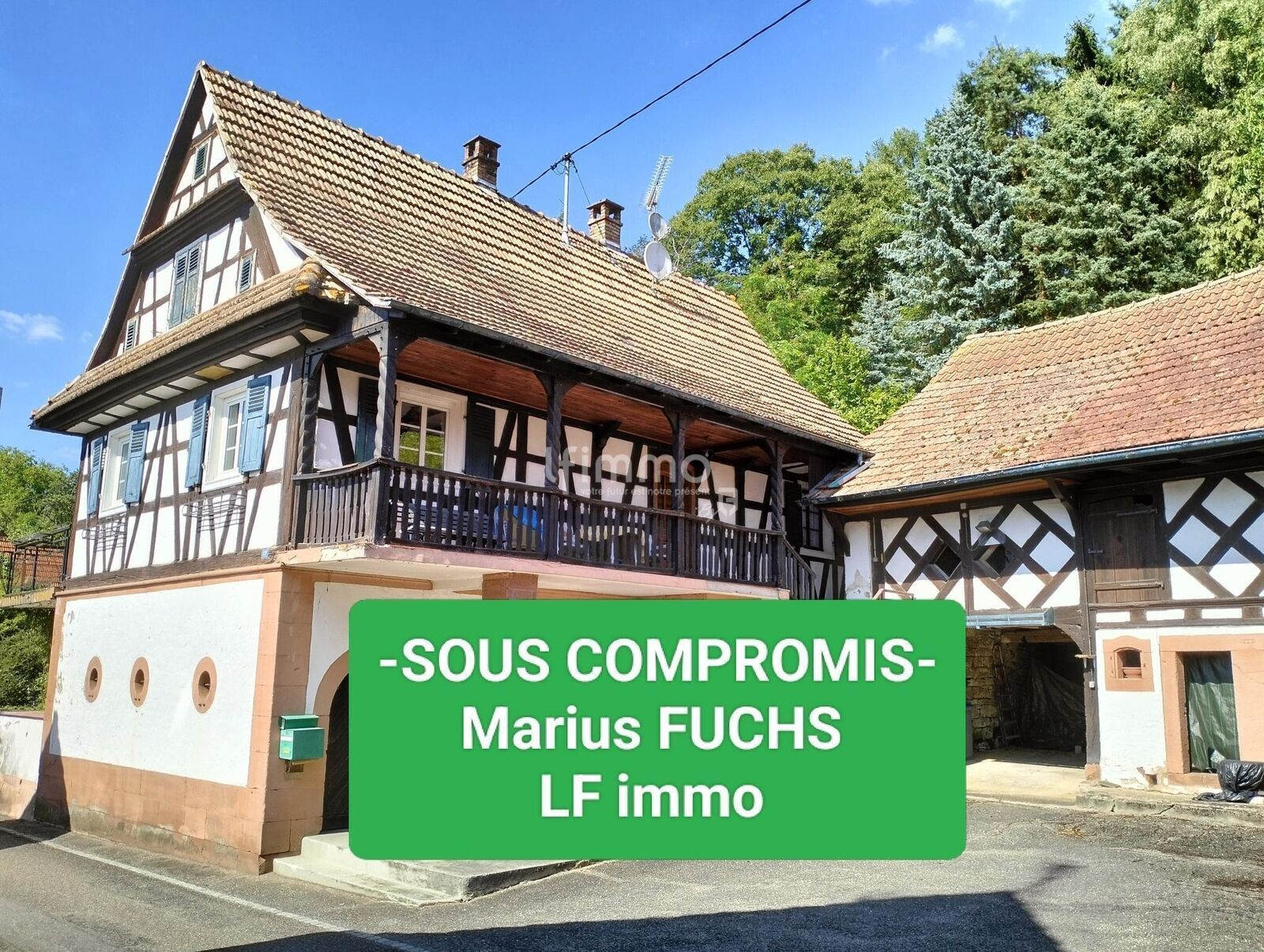 Maison alsacienne avec 2 dépendances, sur 33 ares - Sous compromis