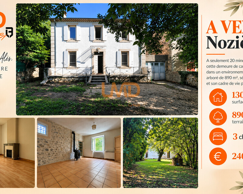 Maison ancienne avec jardin arboré à Nozières - 0b