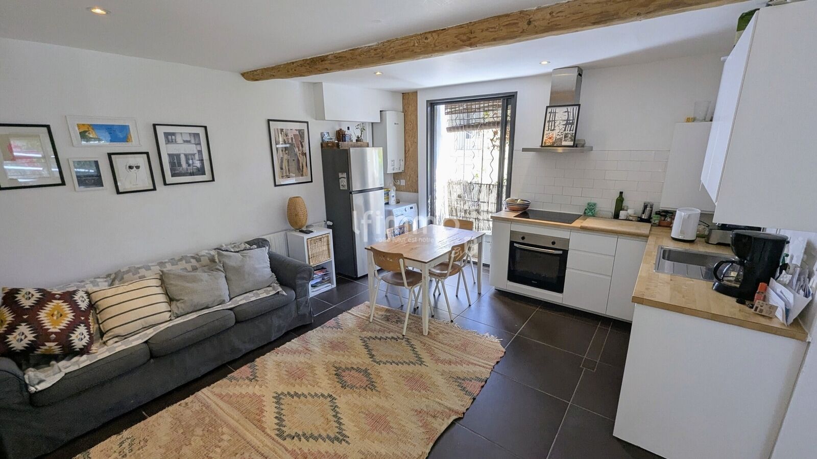 Quartier Méditerranée : T3 + Terrasse + Garage - Sejour cuisine 2