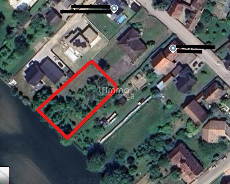 Terrain constructible de 1438m²  - Vue aérienne terrain daubensand
