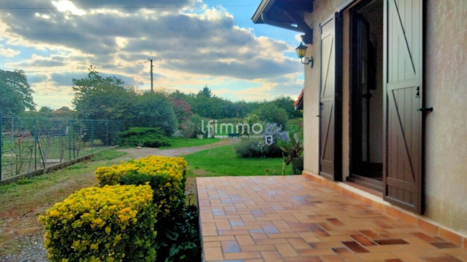 Maison plain pied Andrest - vue terrasse