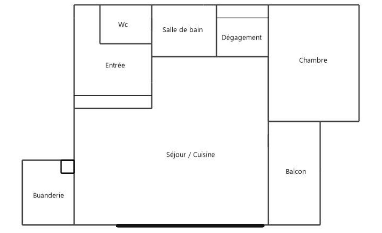 Idéal 1er achat T2 avec balcon  - Img 1448
