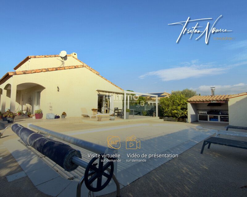 Villa 4 faces de 113 m2 - 4 chambres - piscine - Latour-Bas-Elne - 1