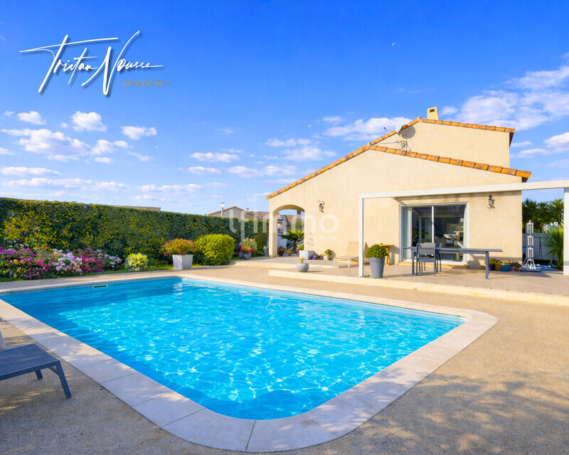 Villa 4 faces de 113 m2 - 4 chambres - piscine - Latour-Bas-Elne - Morgado depersin piscine ouverte